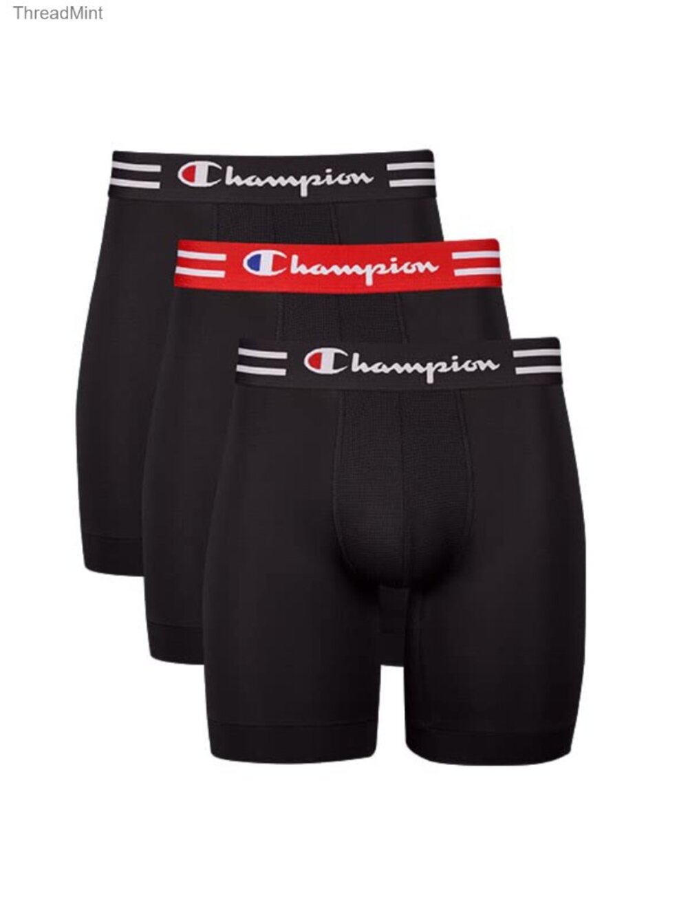 Men's Boxer Briefs Performance Stretch Moisture Wicking Underwear 3 Pack